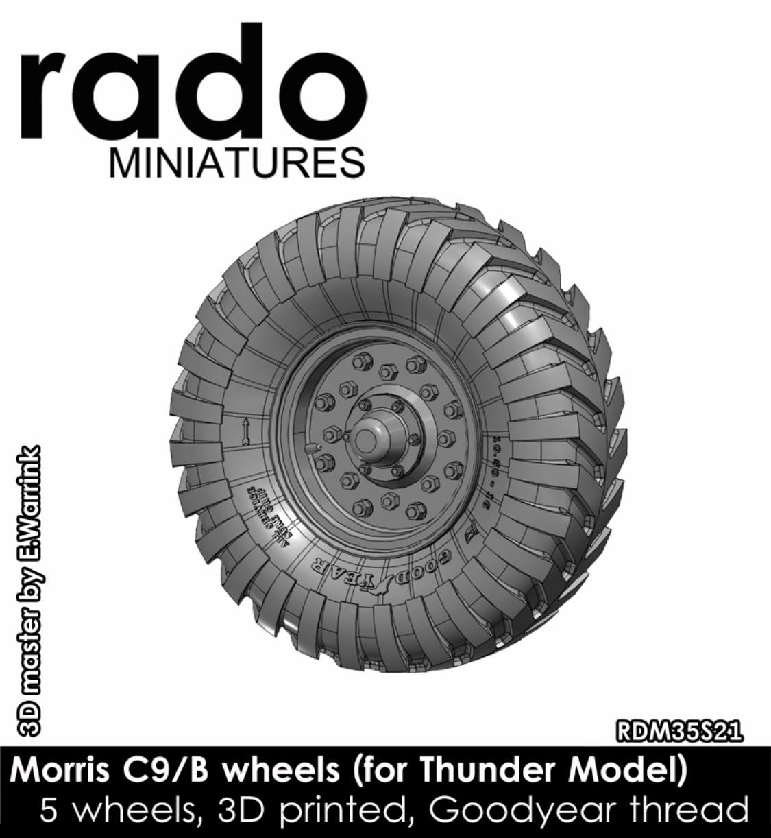 Rado Miniatures RDM35S21 kola 1/35 Morris C9/B