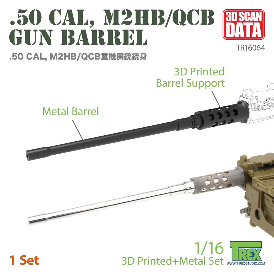 T-Rex Studio TR16064 hlaveň 1/16 M2HB/QCB 50CAL
