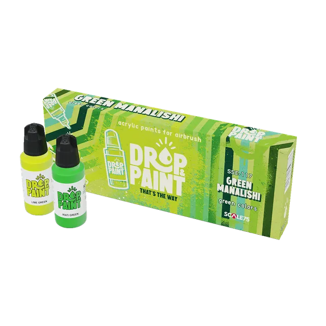 Scale75 Drop Paint Green Manalishi sada barev airbrush zelená