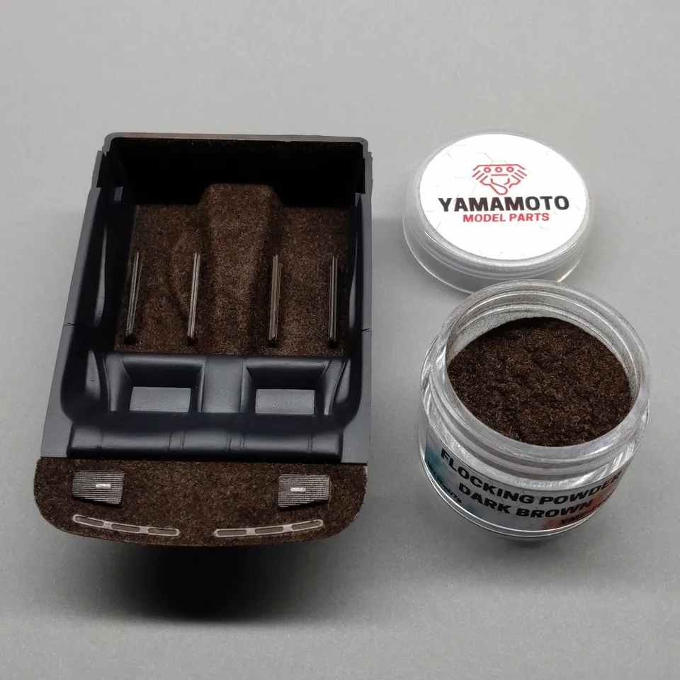 Yamamoto Flock Dark Brown posyp tmavě hnědý viskózový
