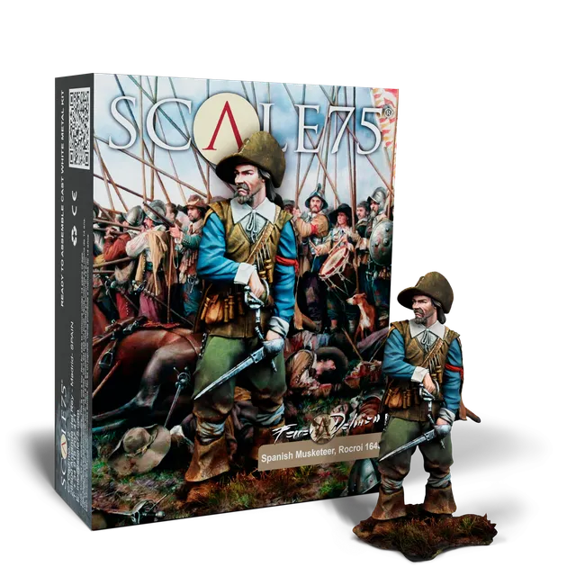 Scale75 Spanish Musketeer Rocroi 1643 figurka 75 mm