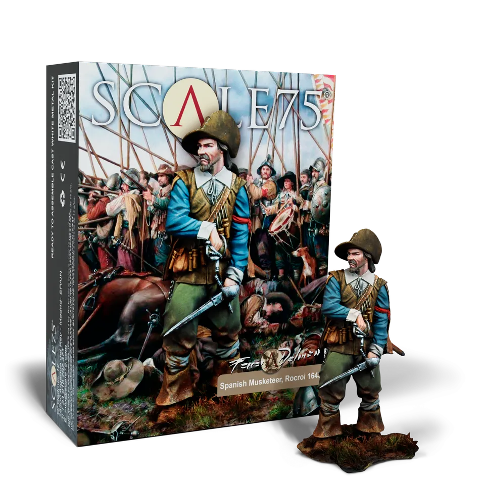 Scale75 Spanish Musketeer Rocroi 1643 figurka 75 mm