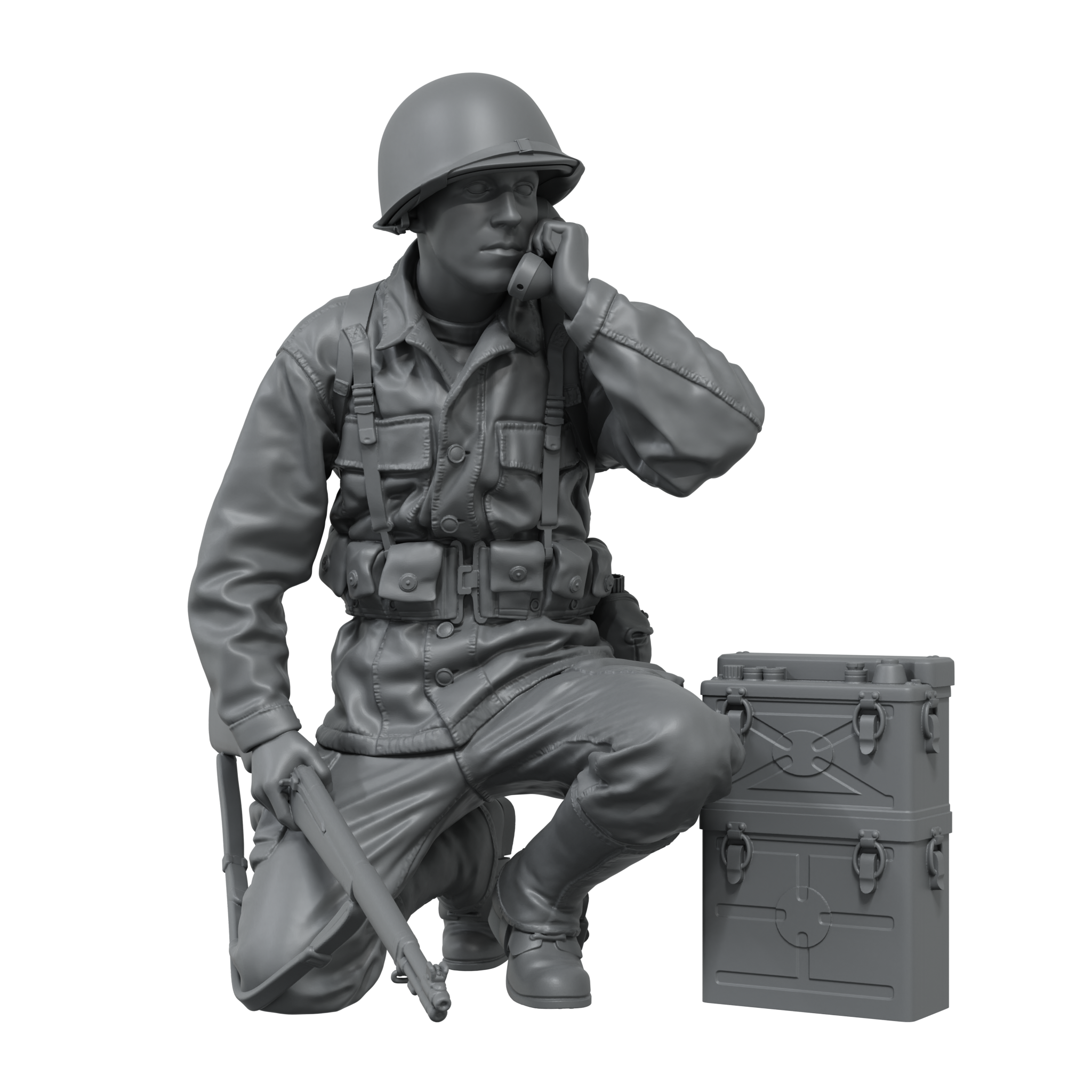 Scale75 Warfront Radio Operator US Armored Infantry figurka 1/35 resin