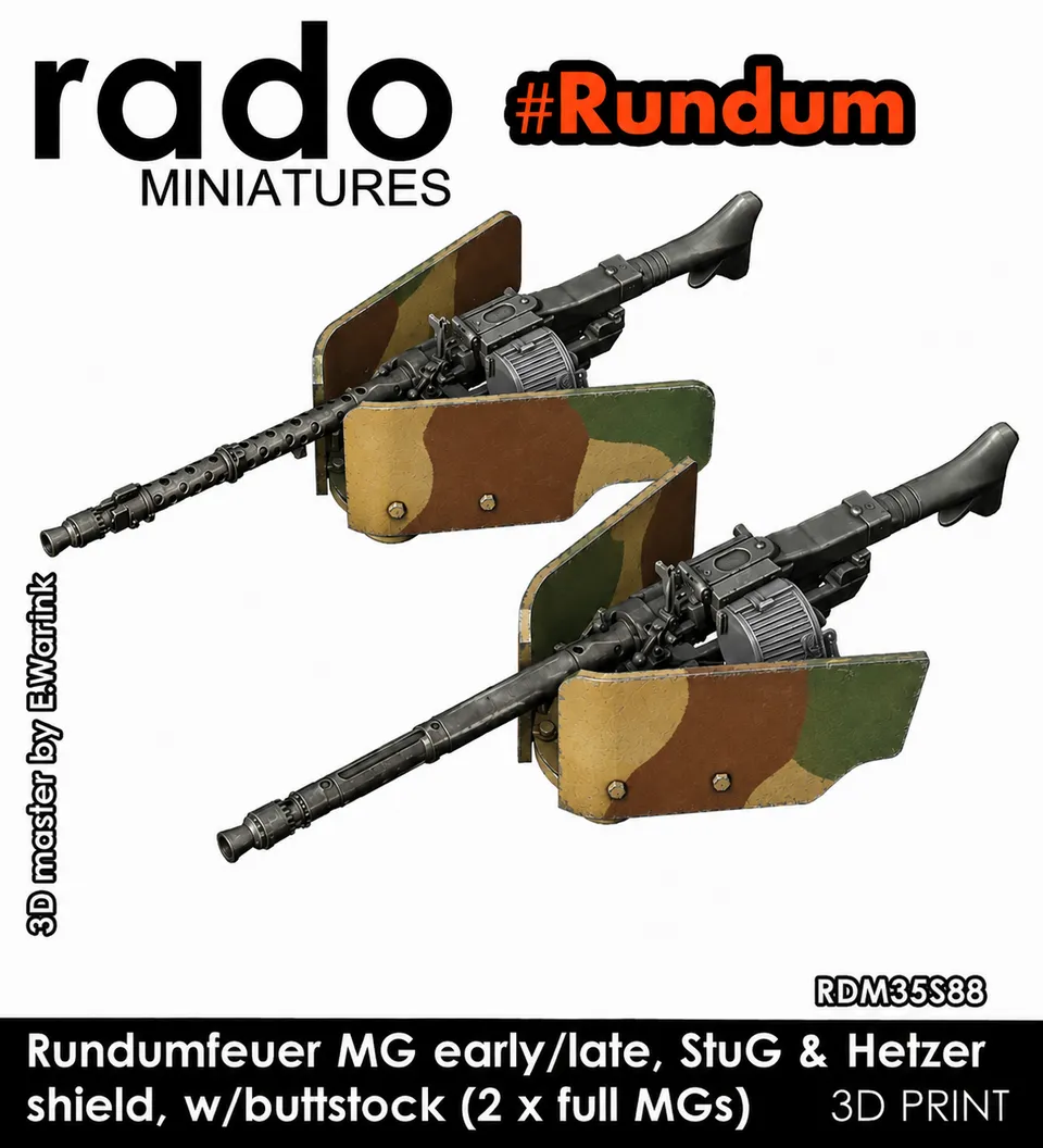 Rado Miniatures 35S88 kulomety MG34 1/35 2 ks