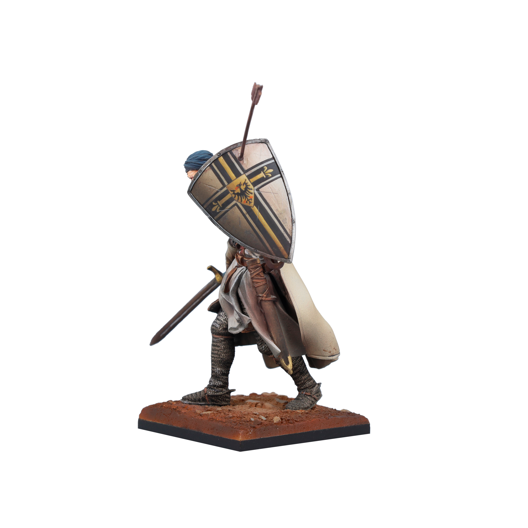 Scale75 Medieval Knight figurka 75 mm bílý kov
