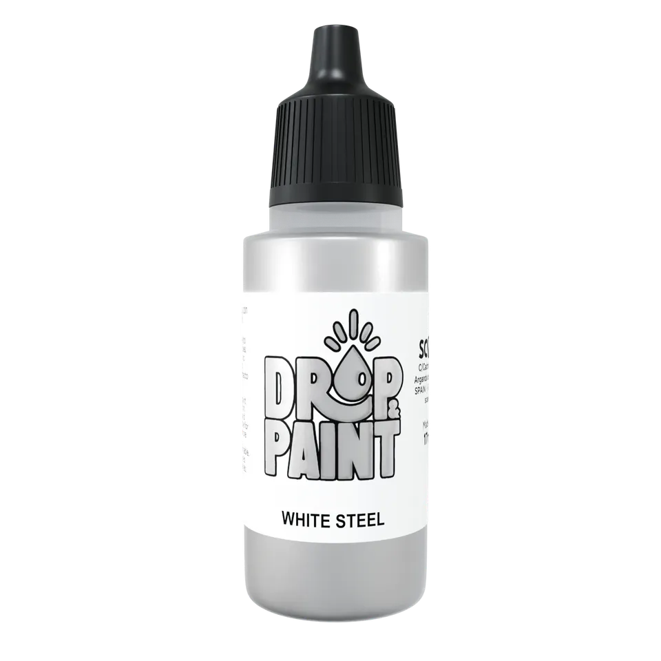 Scale75 Metal n Alchemy White Steel metalická barva 17 ml světlá