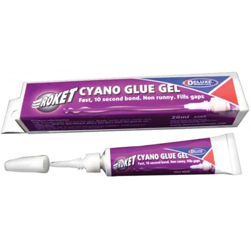 Deluxe Materials Roket Cyano Gel AD69 vteřinové lepidlo 20 ml gelové