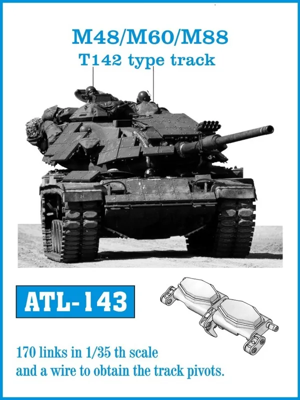 Friulmodel ATL-143 M-48 kovové pásy 1/35 T142 170 článků