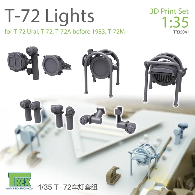 T-Rex Studio TR35041 světla T-72 1/35 set s čirými díly