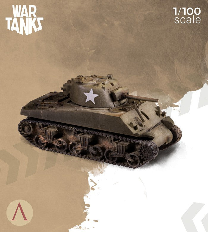 Scale75 Sherman M4A3 model tanku 1/100 resin nenabarvený