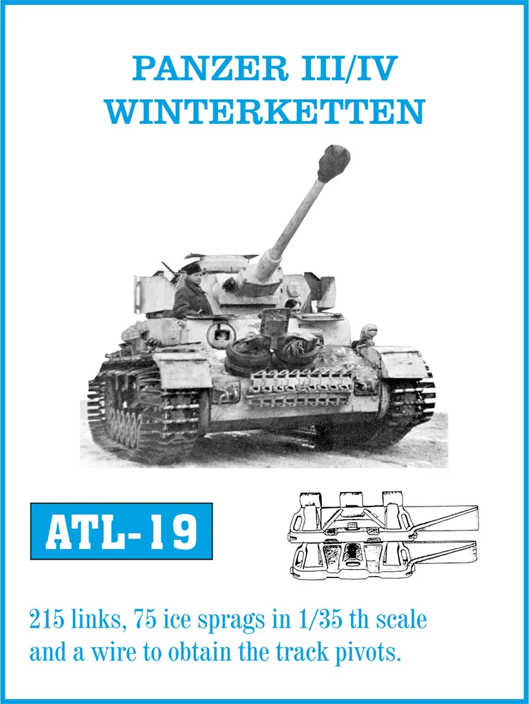 Friulmodel ATL-019 Panzer III/IV Winterketten pásy 1/35