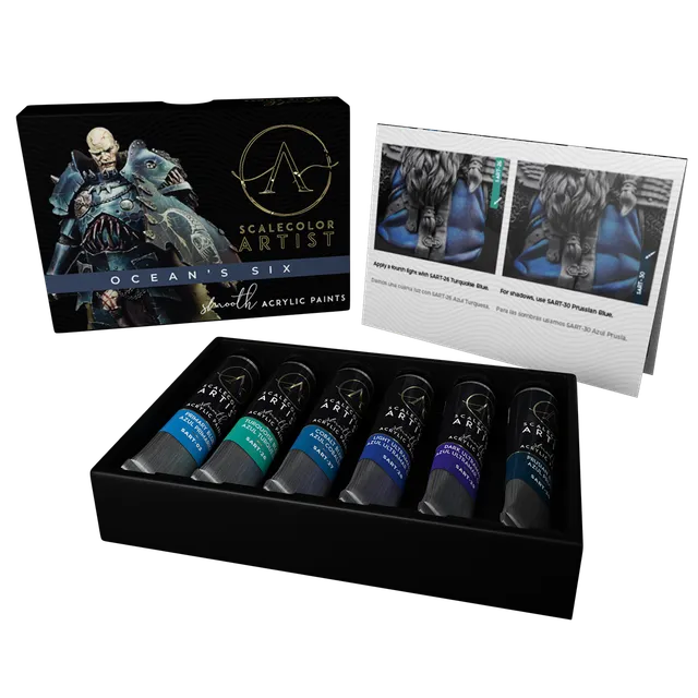 Scale75 Scalecolor Artist Ocean's Six sada akrylových barev 6x modrá