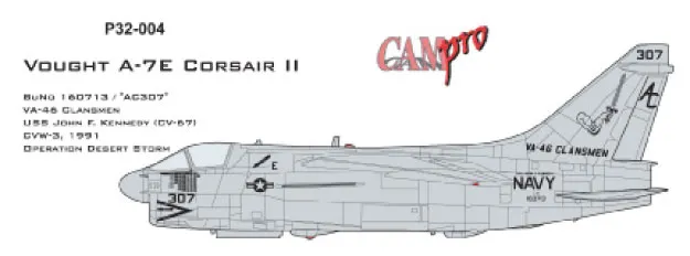 CAM PRO P32-004 obtisky 1/32 A-7E Corsair II VA-46