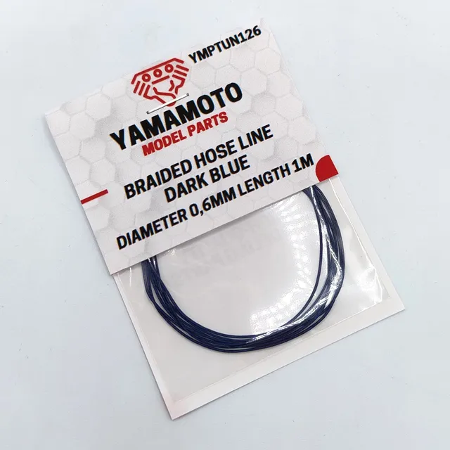 Yamamoto Braided Hose Line Dark Blue hadice 0,6 mm 1 m