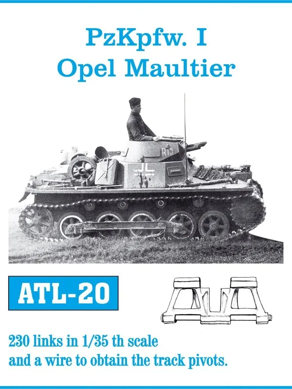 Friulmodel ATL-020 PzKpfw I Maultier pásy 1/35 kov