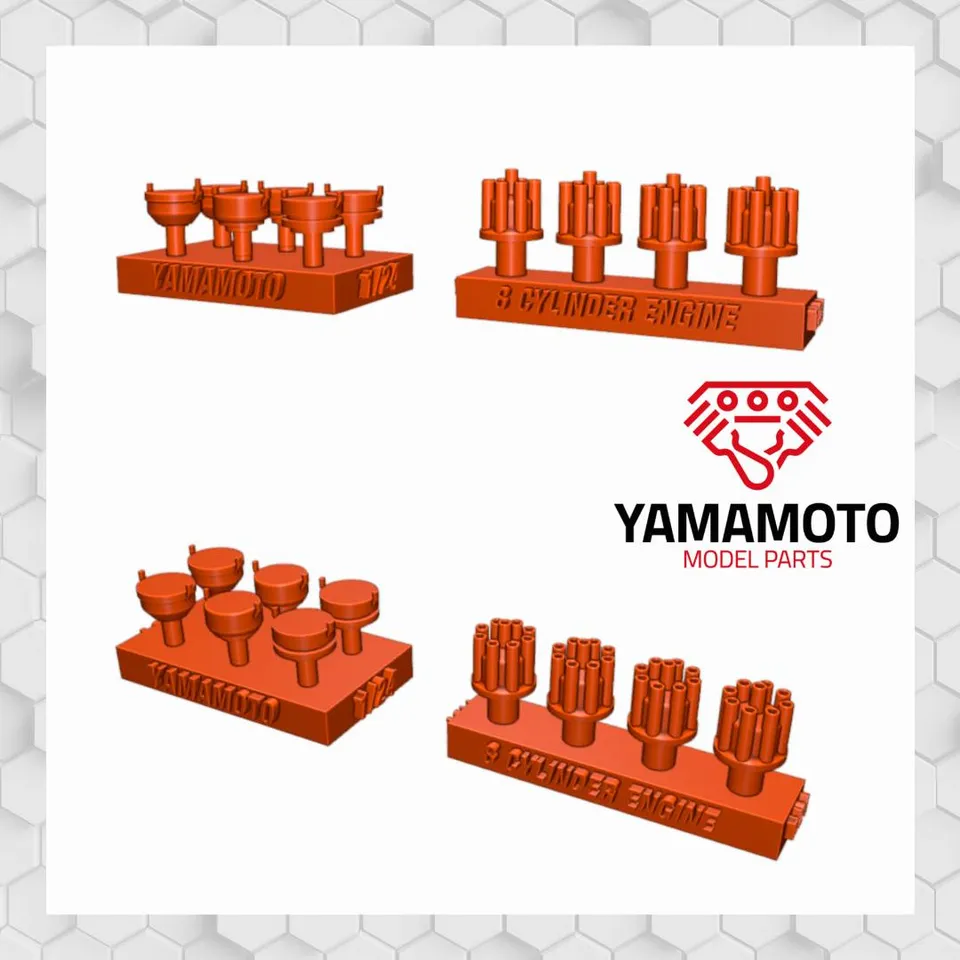Yamamoto Distributors rozdělovače V8 sada resin díl