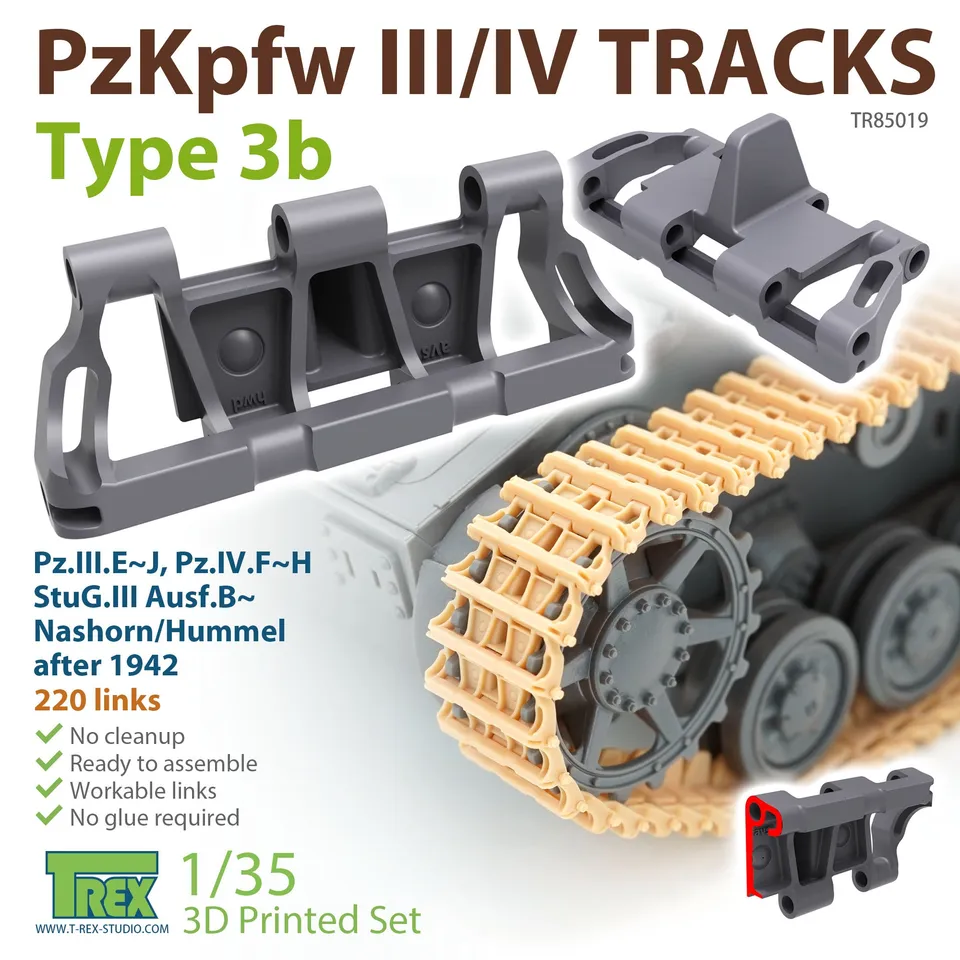 T-Rex Studio TR85019 pásy 1/35 Pz.Kpfw.III/IV Type 3b