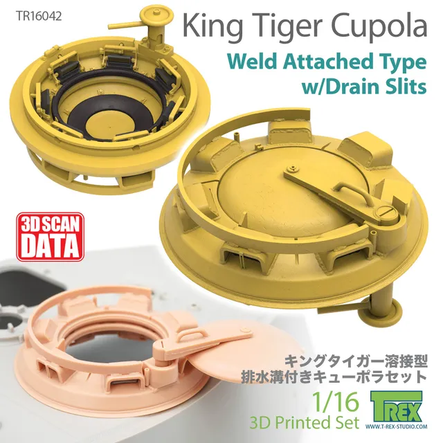 T-Rex Studio TR16042 velitelská kopule King Tiger 1/16