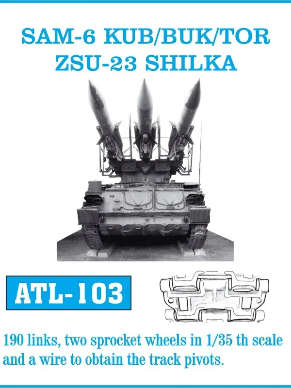 Friulmodel ATL-103 kovové pásy 1/35 Kub Shilka