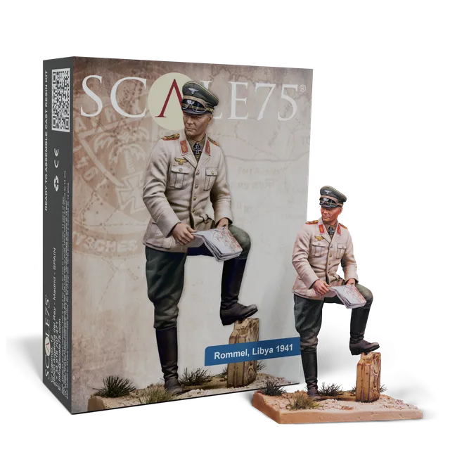 Scale75 Rommel Libya 1942 figurka 75mm nenabarvená