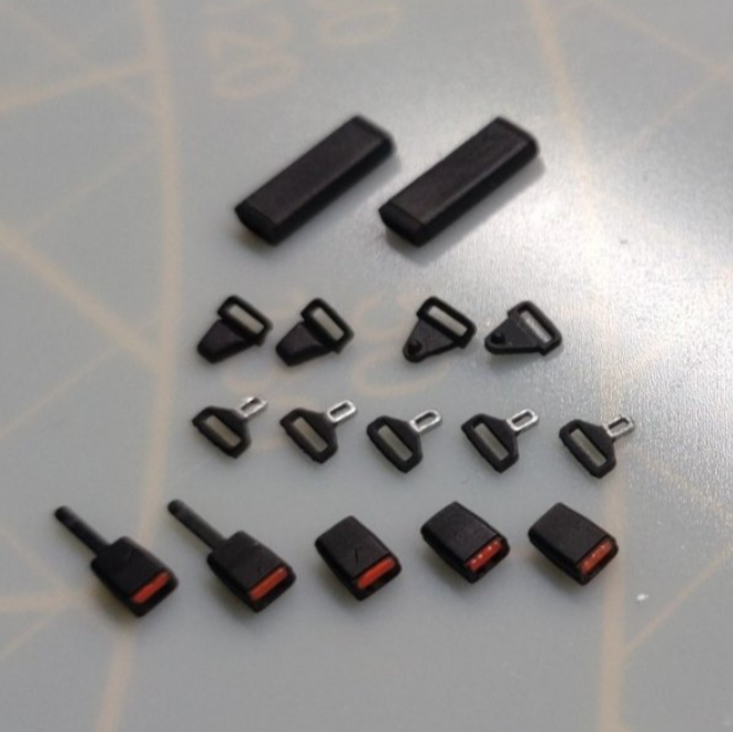 Yamamoto Model Parts Set of Civilian Seat Belts pásy 3D tisk