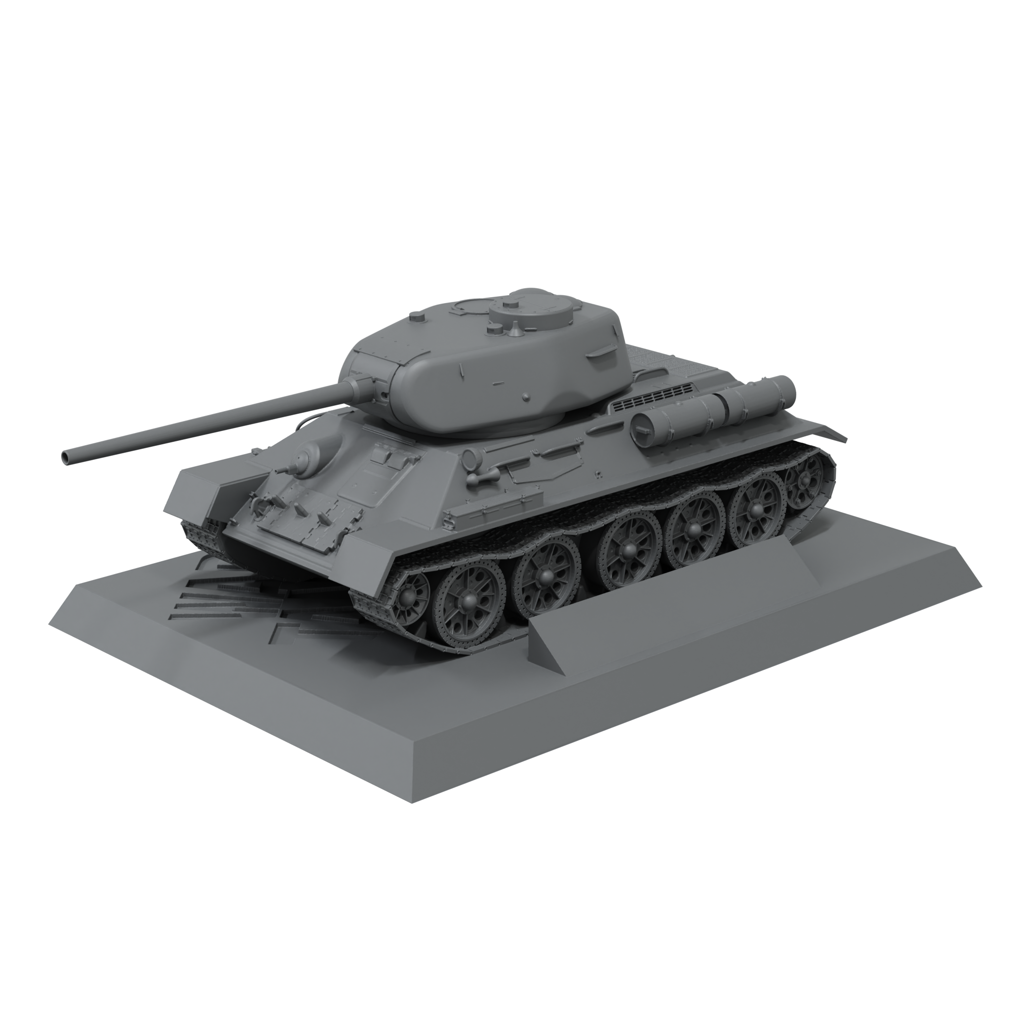 Scale75 T34/85 tank 1/100 resin nenabarvený