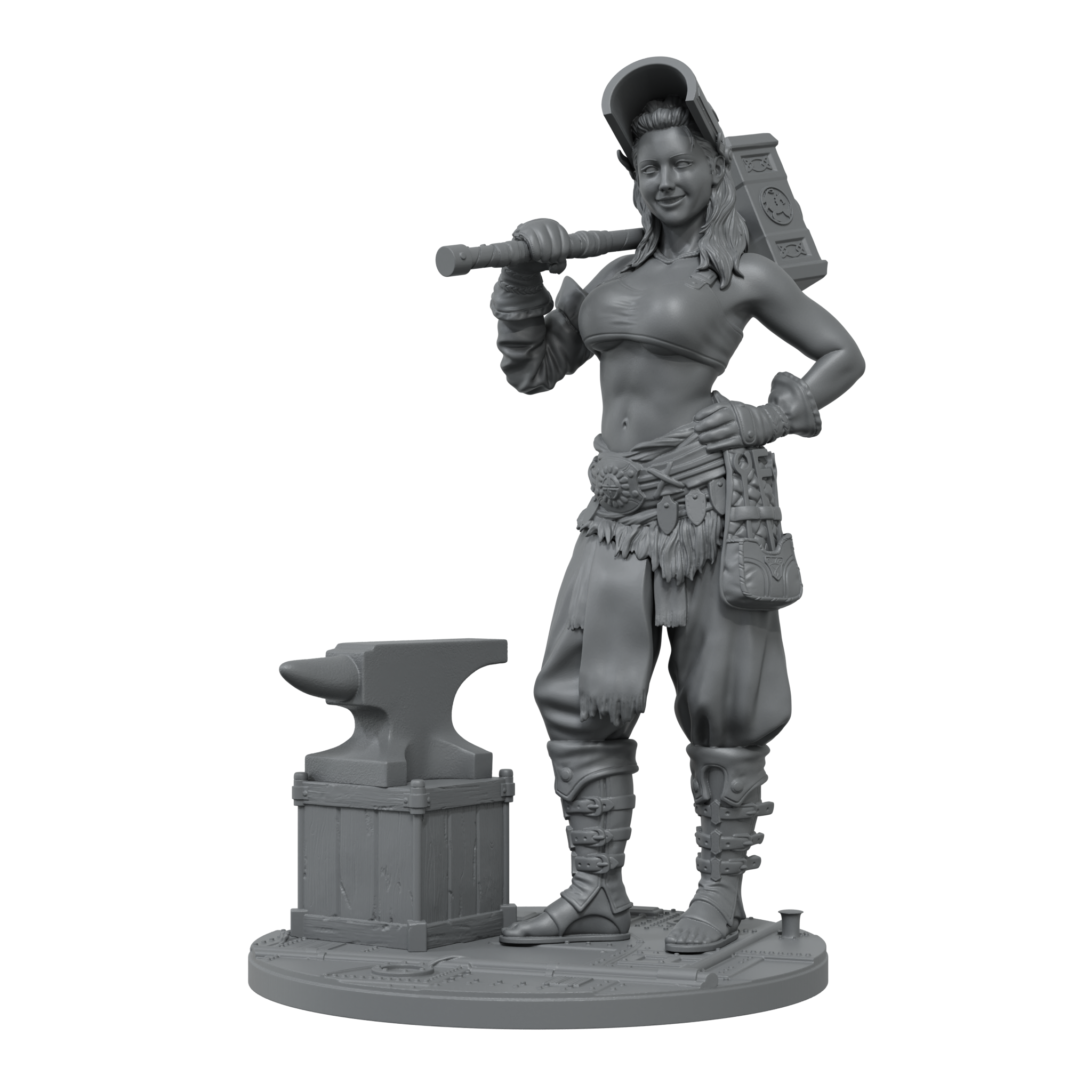 Scale75 Steampunk Helga Blitz Hammer figurka 35 mm