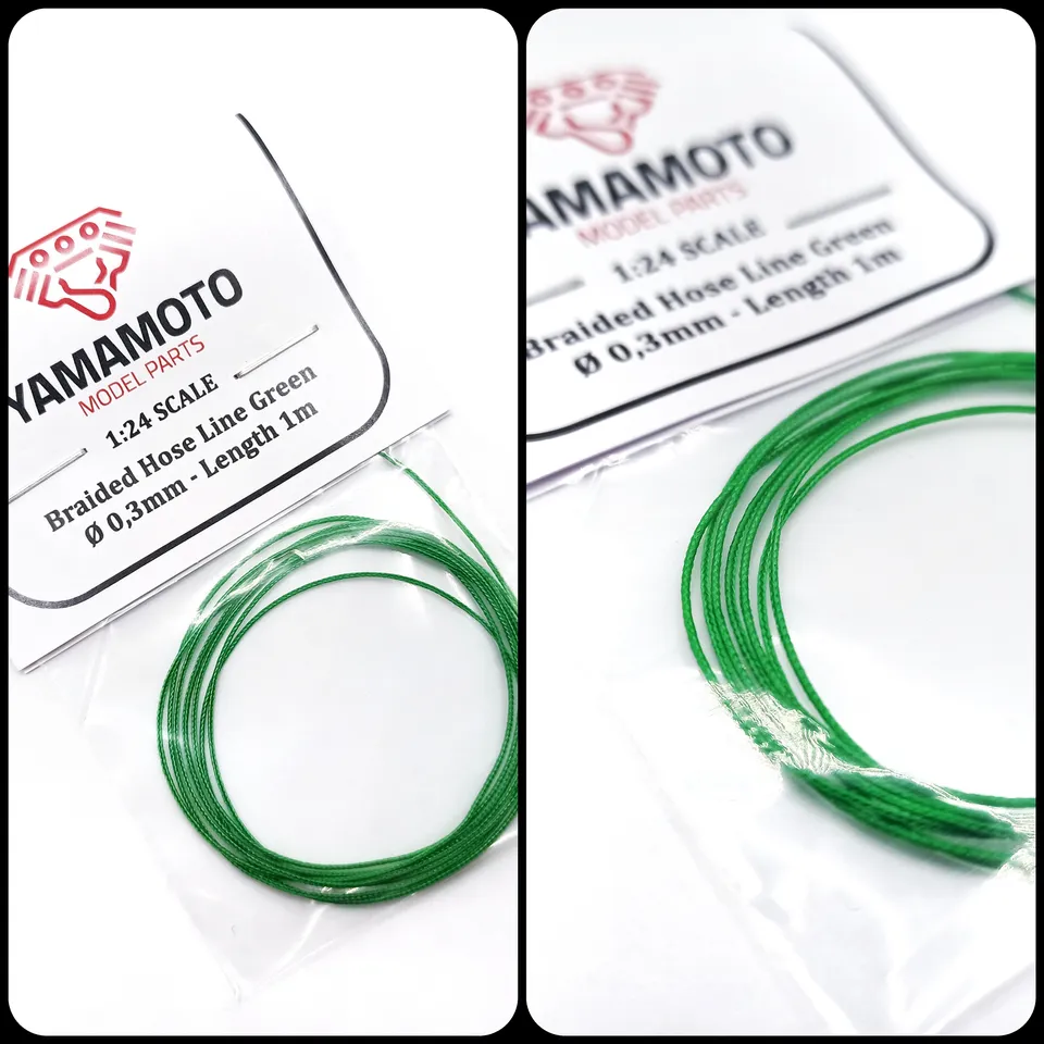 Yamamoto Braided Hose Line hadička zelená 0,3 mm 1 m