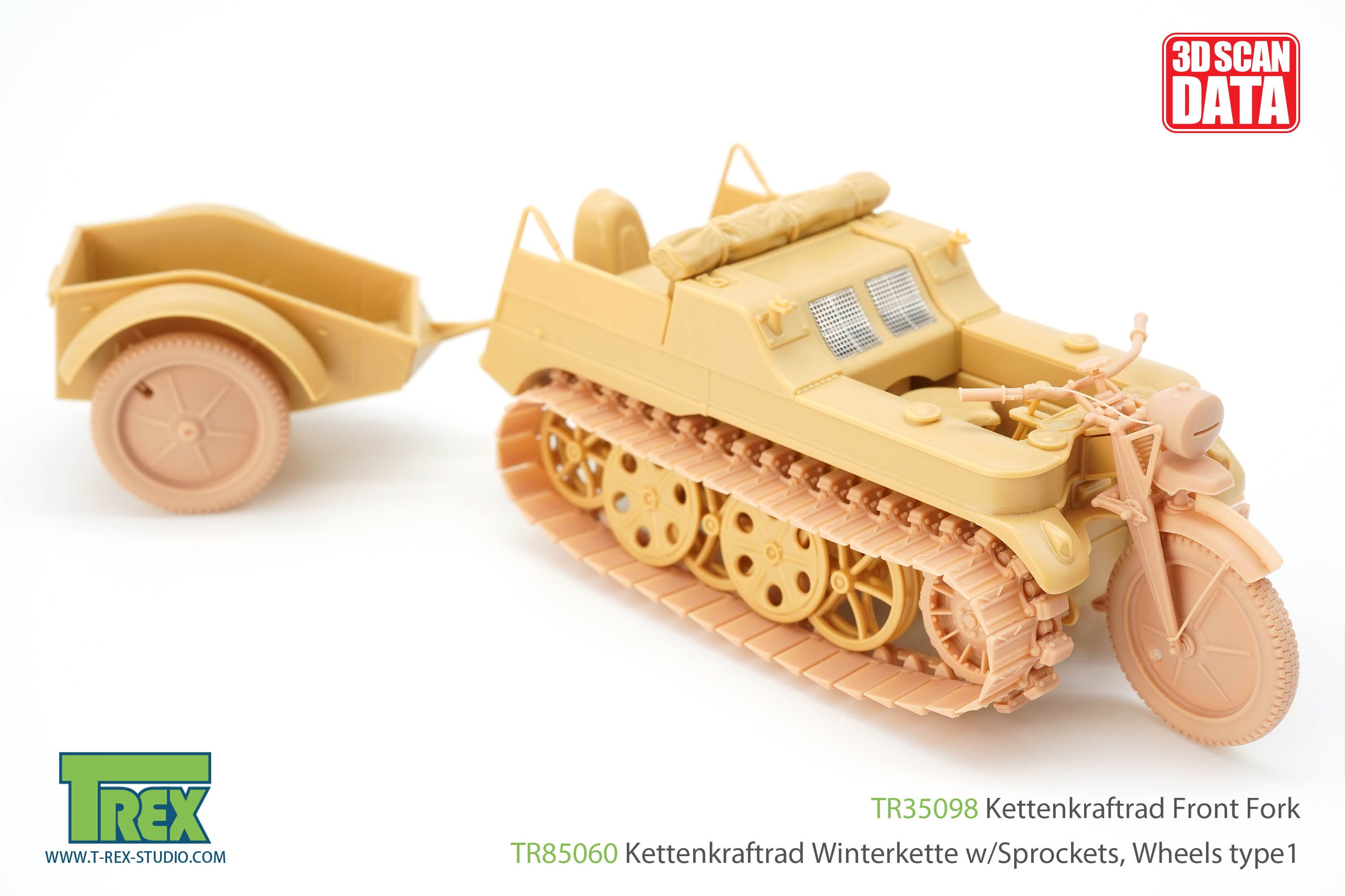 T-Rex Studio TR35098 přední vidlice Kettenkrad 1/35