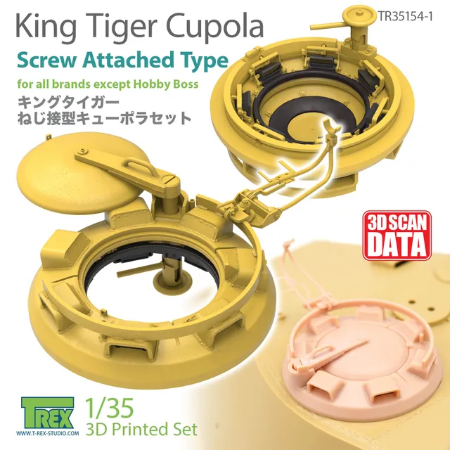 T-Rex Studio TR35154-1 kopule 1/35 King Tiger šroubovaná