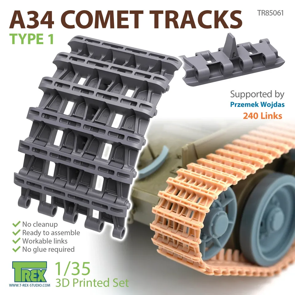 T-Rex Studio TR85061 A34 Comet Type1 pásy 1/35 resinové