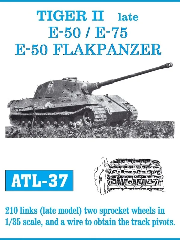 Friulmodel ATL-037 Tiger II pásy kovové 1/35 late