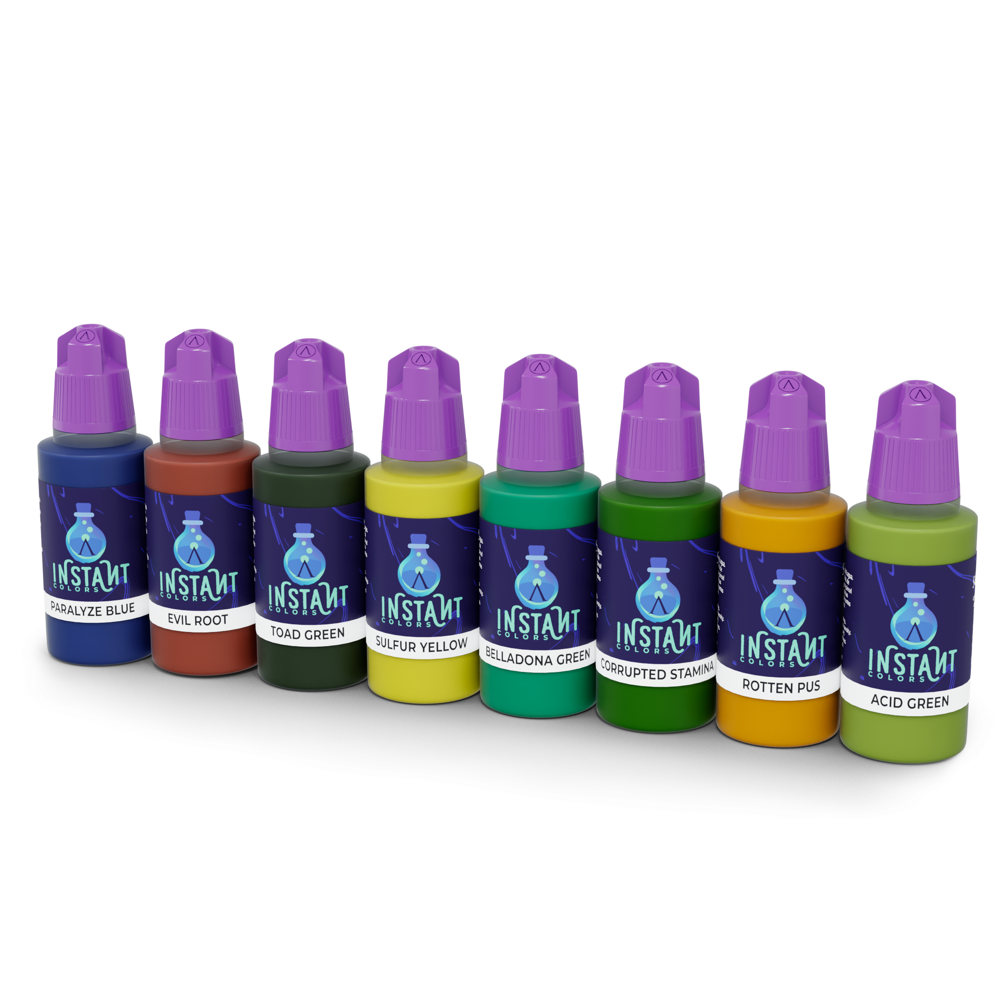 Scale75 Instant Colors Poison Flasks sada barev zelená