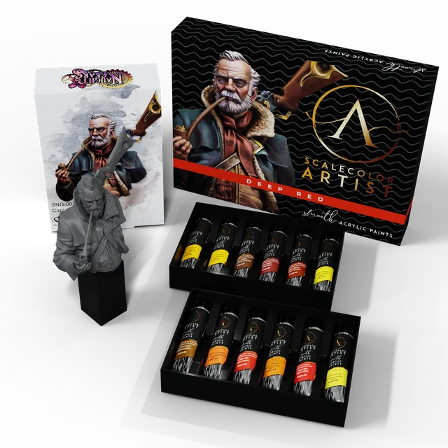 Scale75 Pack Deep Red Captain Ahab sada s figurkou