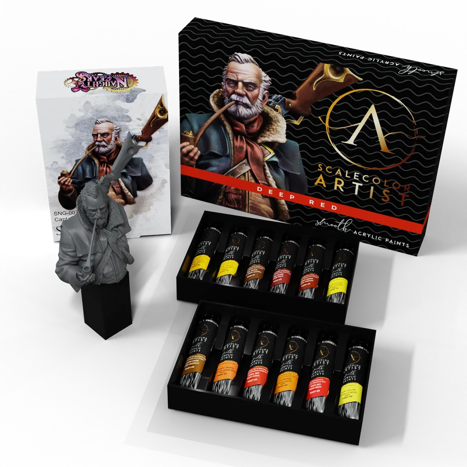 Scale75 Pack Deep Red Captain Ahab sada s figurkou