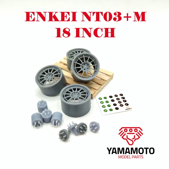 Yamamoto Enkei NT03+M 18 disky pro modely 3D tisk