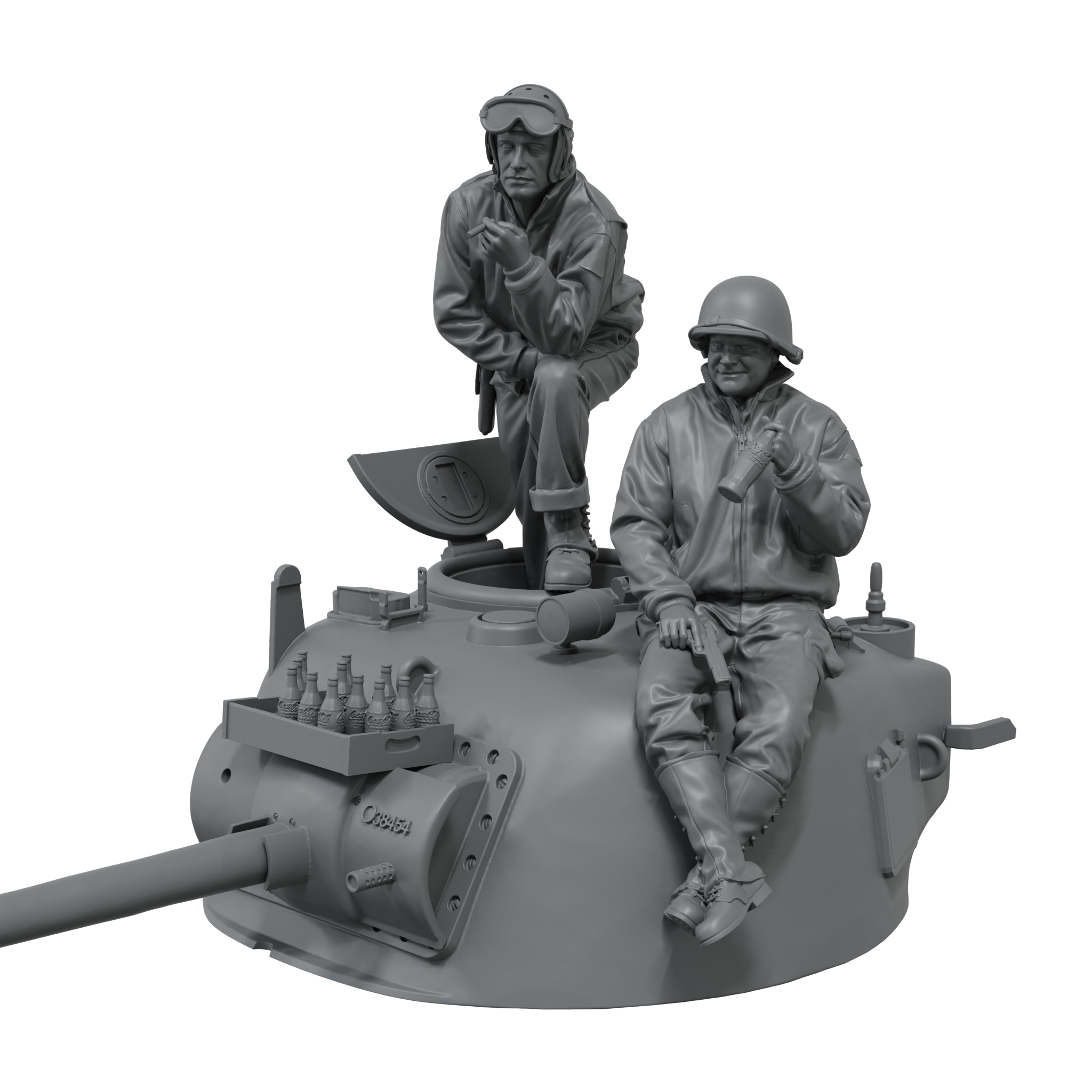 Scale75 Warfront Tank & Coke figurka 1/35 resin nenabarvená