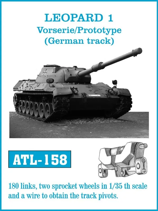 Friulmodel ATL-158 Leopard 1 kovové pásy 1/35 prototyp