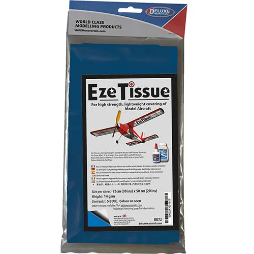 Deluxe Materials Eze Tissue BD72 potahový papír modrá 5 archů lehký