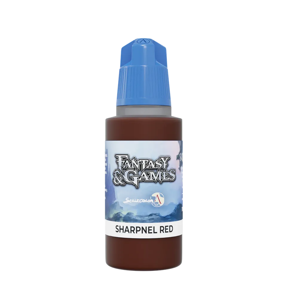 Scale75 Shrapnel Red akrylová barva 17 ml saténová