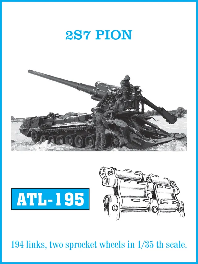 Friulmodel ATL-195 2S7 Pion kovové pásy 1/35