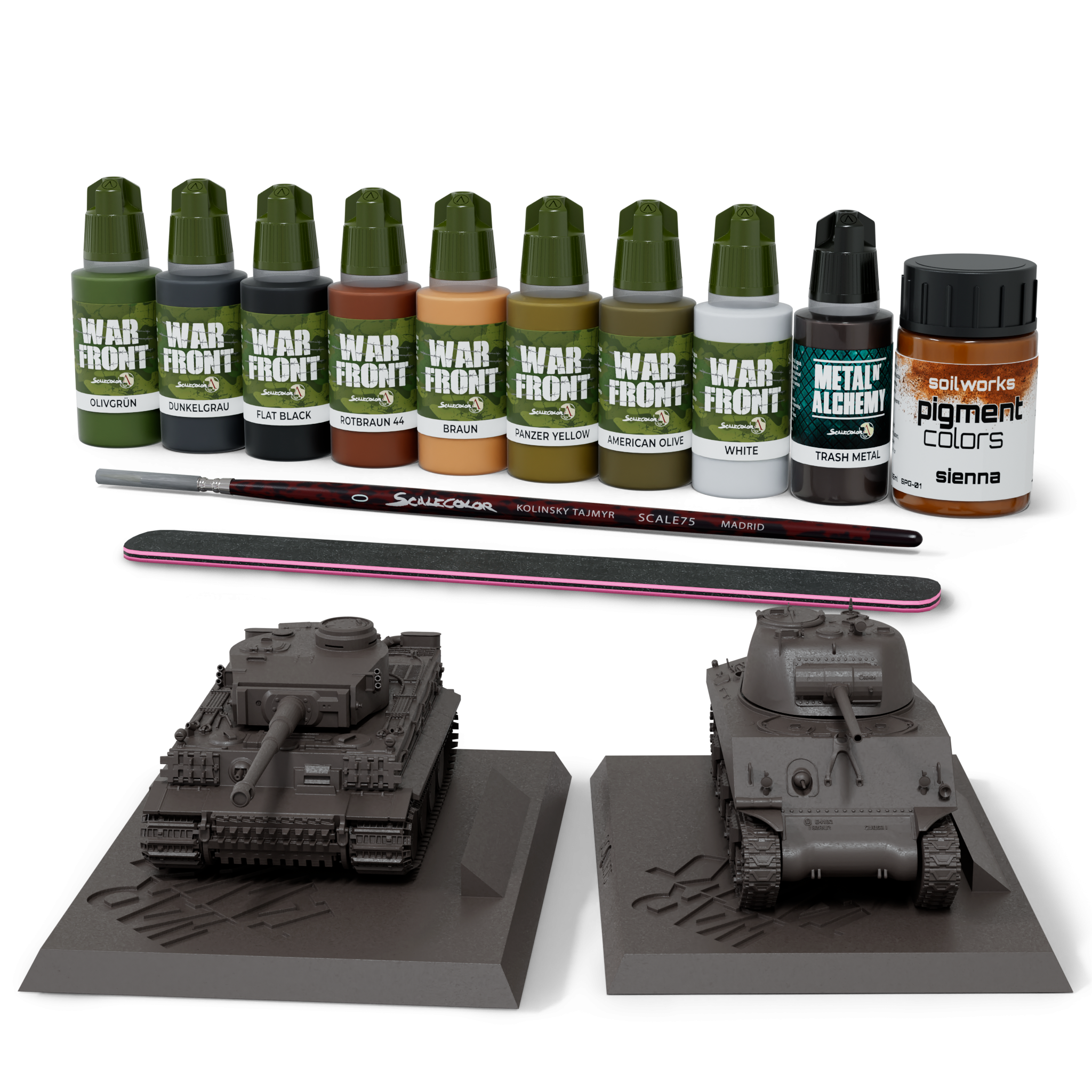 Scale75 War Tanks Starter Set sada barev 1:100 tanky