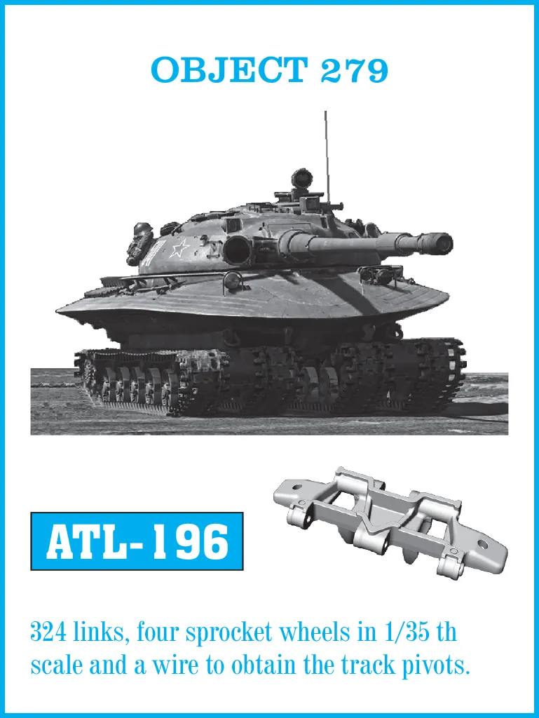 Friulmodel ATL-196 Object 279 kovové pásy 1/35