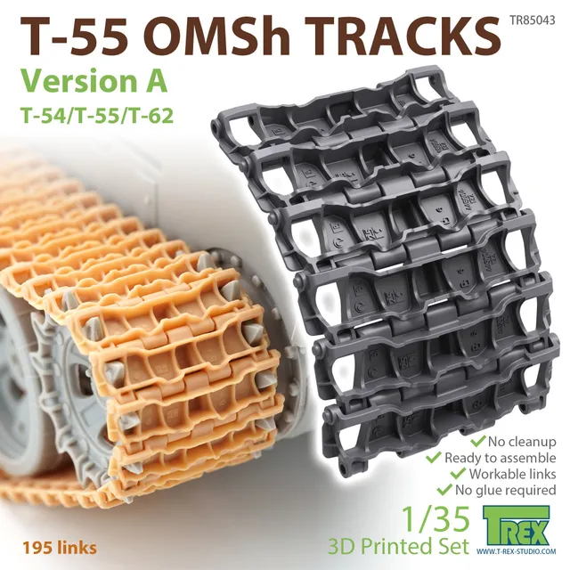 T-Rex Studio TR85043 pásy 1/35 T-55 OMSh verze A