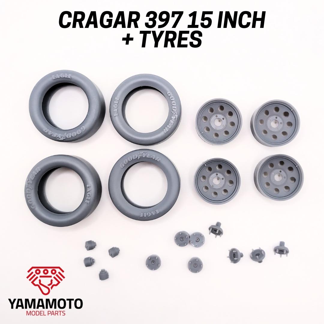 Yamamoto Cragar 397 15 kola s pneumatikami retro
