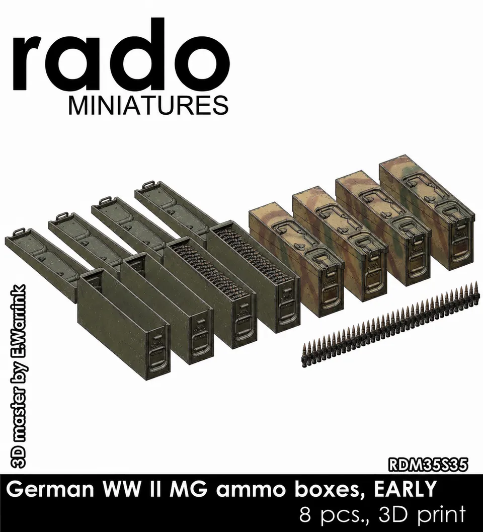Rado Miniatures RDM35S35 doplněk schránky 1/35 sada 8 ks rané