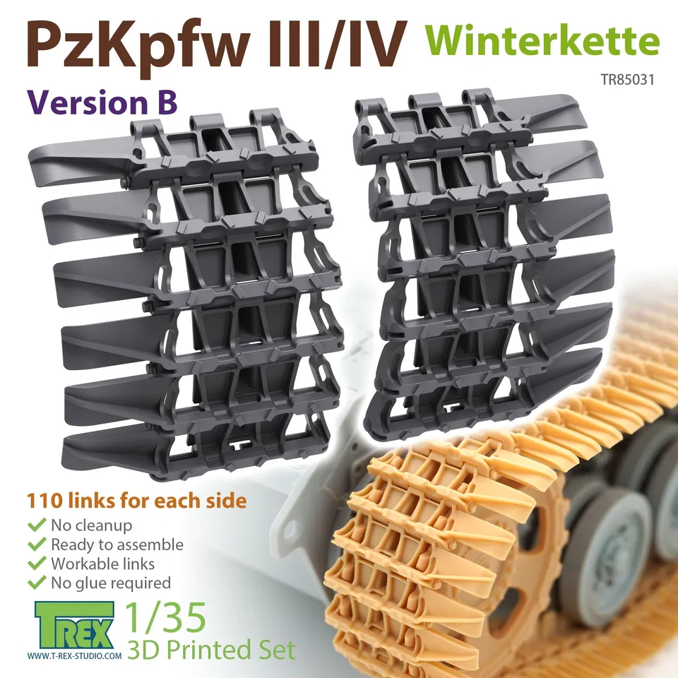 T-Rex Studio PzKpfw III/IV Winterkette Version B pásy 1/35