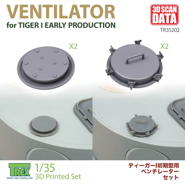 T-Rex Studio TR35202 Ventilátor Tiger I Early větrák 1/35