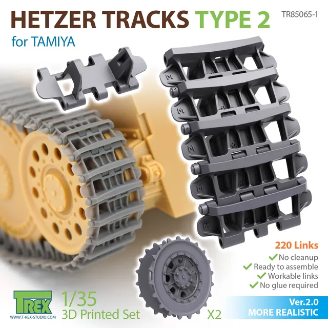 T-Rex Studio 85065-1 Hetzer Type 2 pásy 1/35 Tamiya