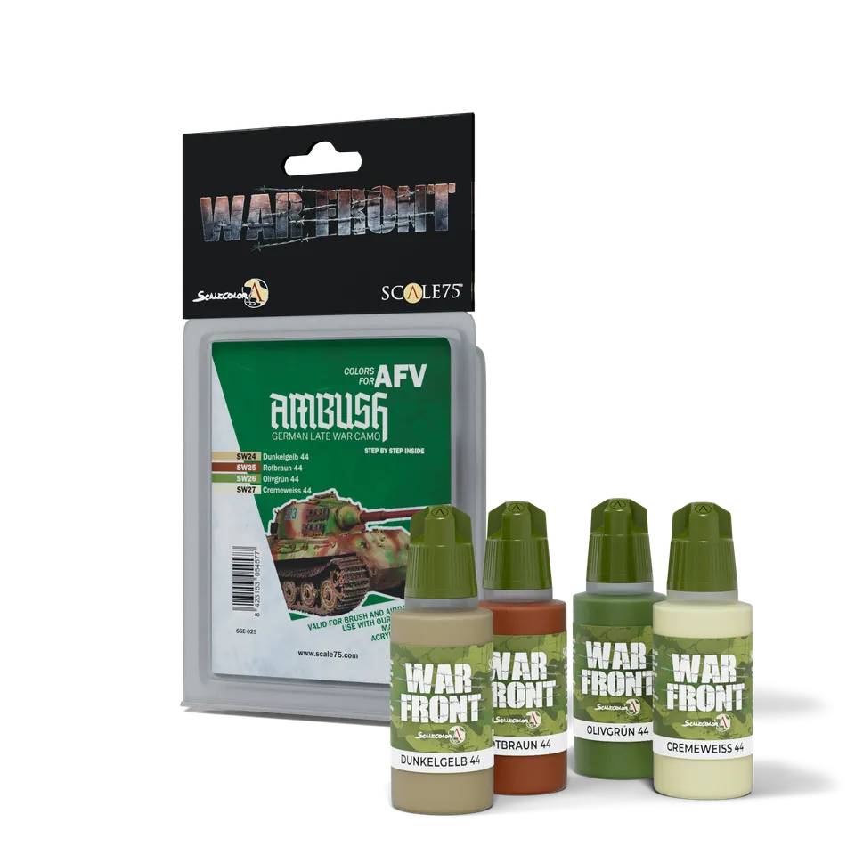 Scale75 Warfront Ambush sada barev 4 ks německé tanky